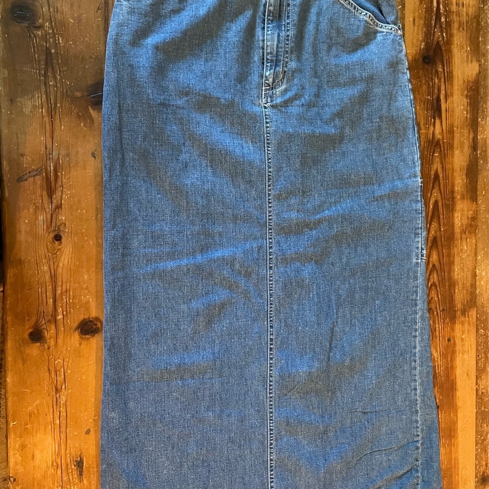 DKNY Blue Maxi Skirt